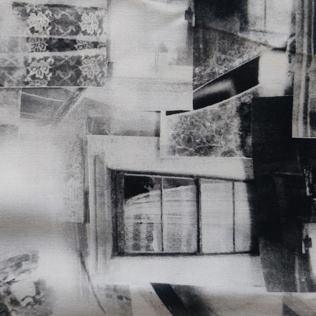 (水墨城堡）5D数码印花棉绸夏天亲肤柔软吸汗透气居家服布料)