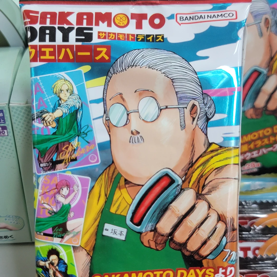 正版坂本日常威化饼干收藏卡（饼干有效期2025年8月31日）