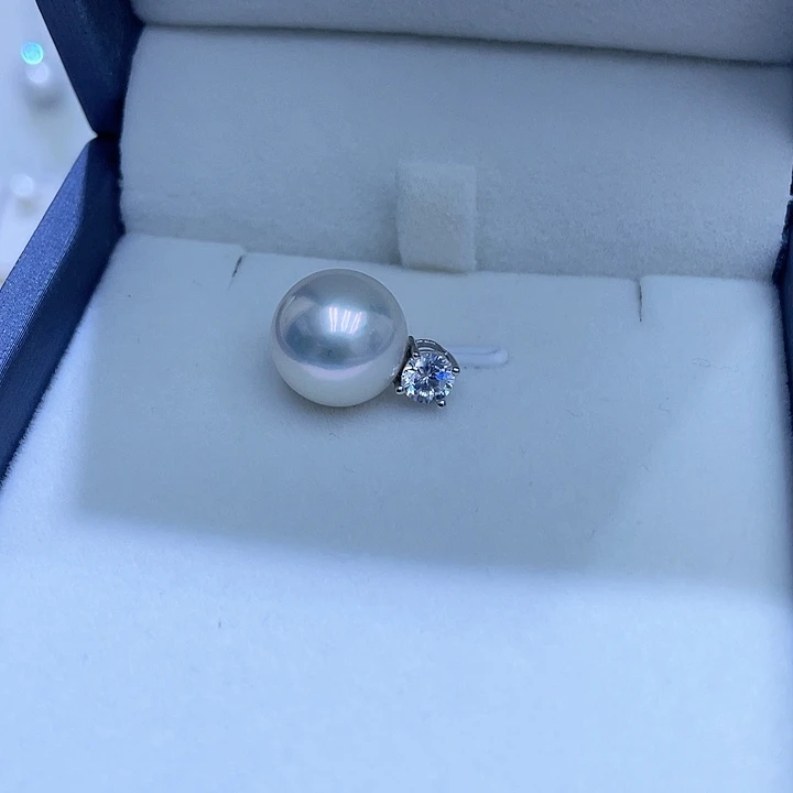 淡水珍珠颈饰银S925镶嵌仙****～