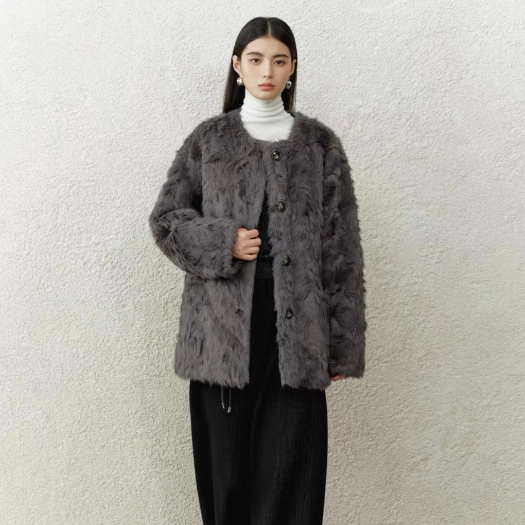 纸片人草草外套小个子女生冬季时尚百搭设计款24DW735