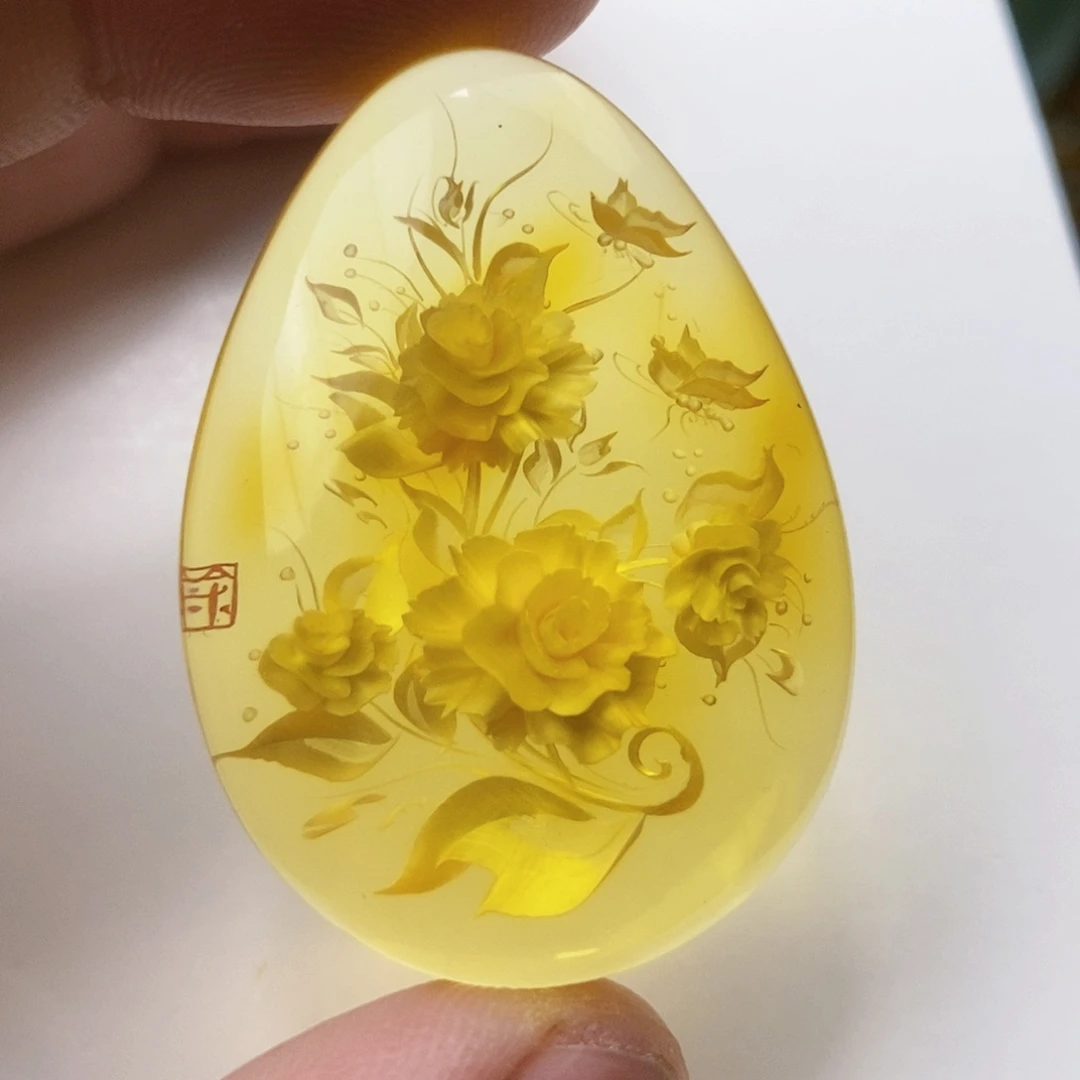 【闪购商品】金珀吊坠(不含链)未镶嵌