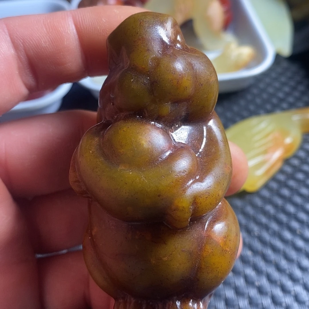 蛇纹石玉合金颈饰