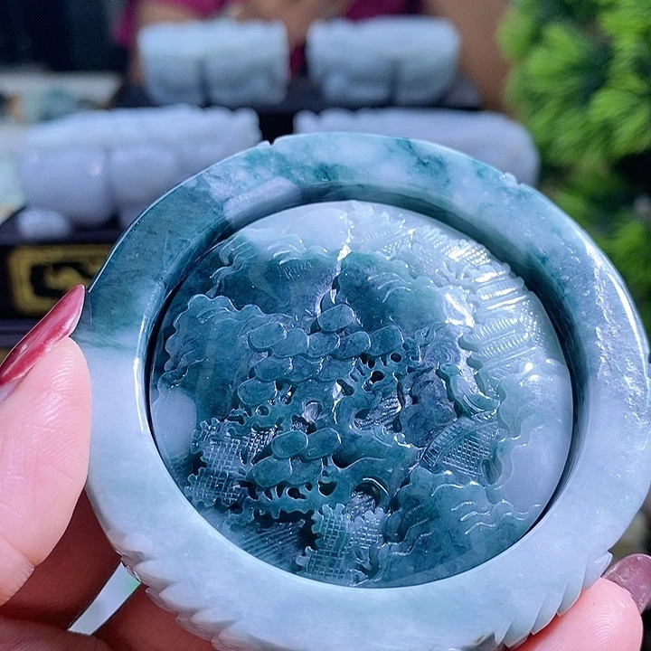 【闪购商品】翡翠挂件未镶嵌56圈