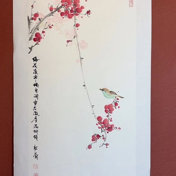 国画听兰老师花鸟