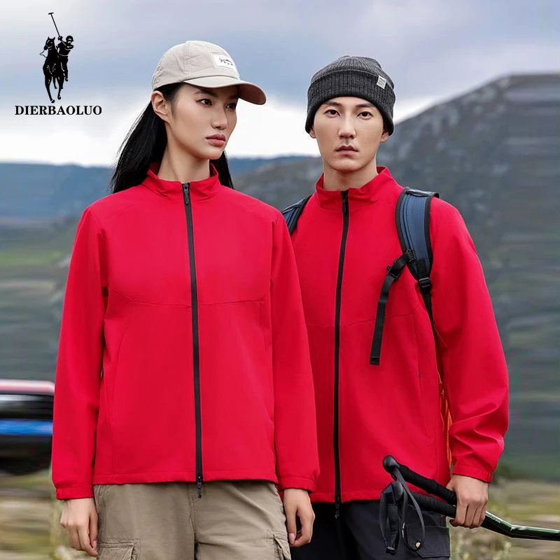 保.罗2025新款秋冬冲锋衣防风防水立领男外套情侣登山户外运动服