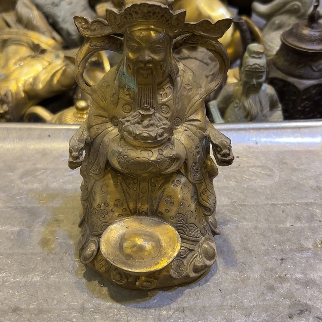 黄铜摆件，文房摆件工艺品回****7