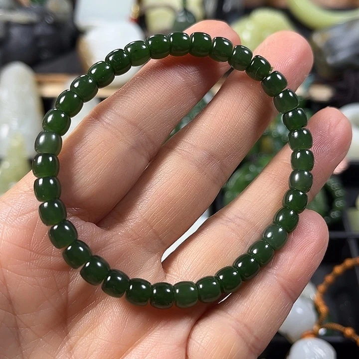 和田玉（碧玉）未镶嵌手串