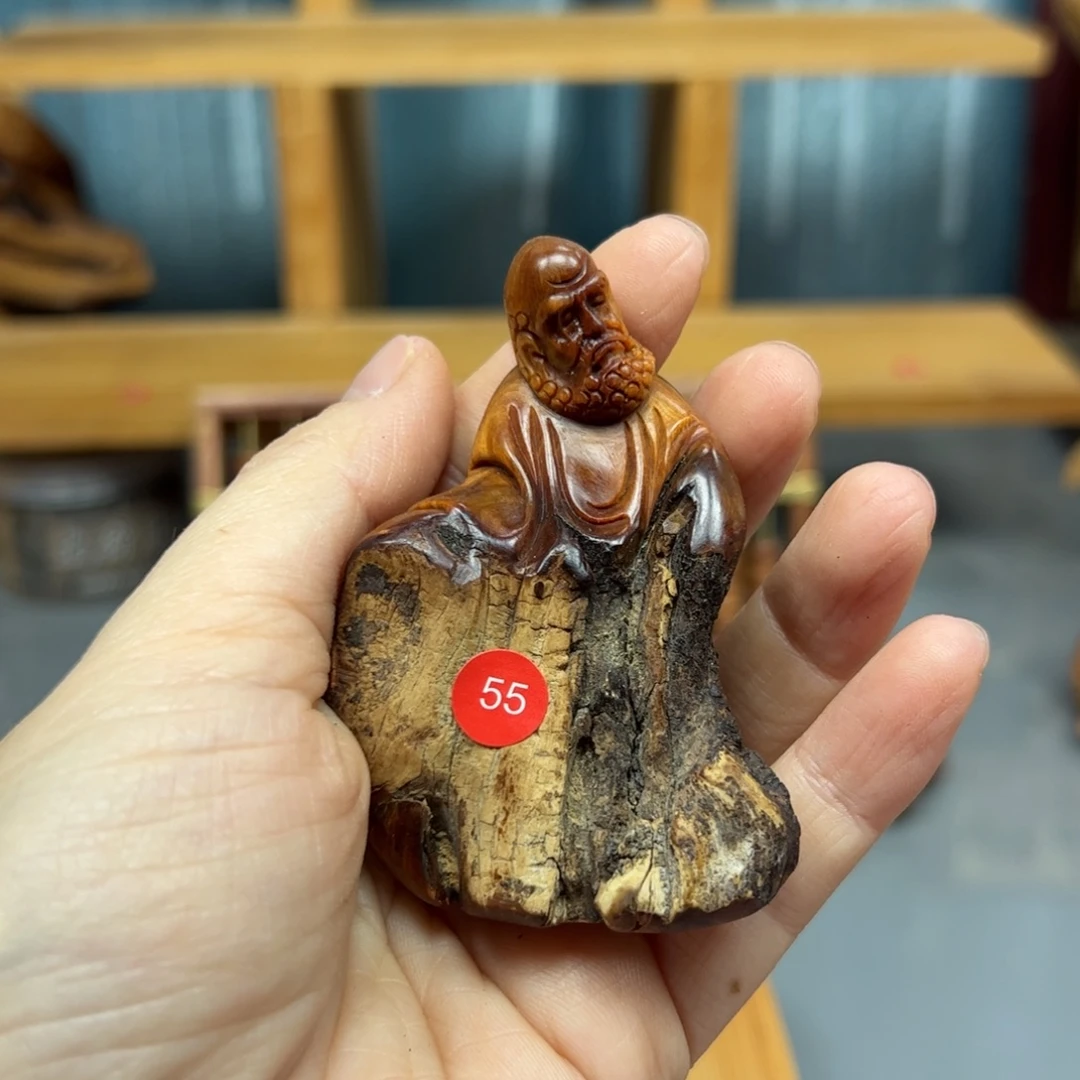 林***肆木崖柏木摆件手把件
