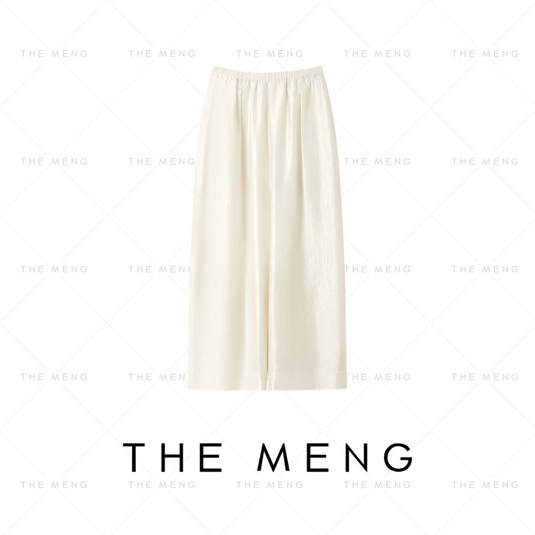 THE MENG【摆摆裤】醋酸天丝万能百搭凉感显瘦奶奶休闲裤#M252P0254