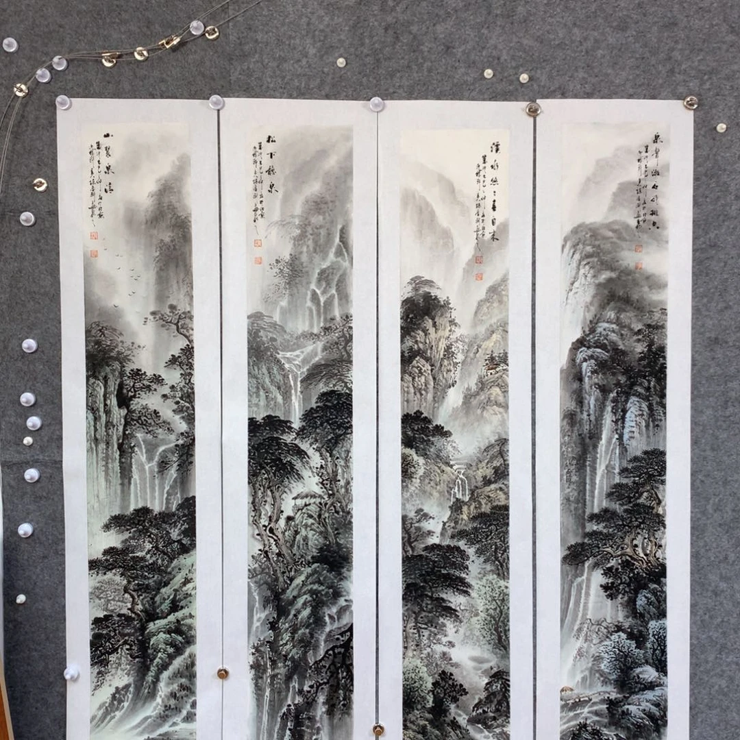 复***号国画山水作品写意