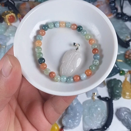 翡翠未镶嵌颈饰天然翡翠拍一发2