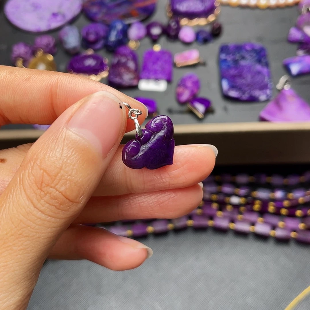 苏纪石（舒俱来）吊坠银S925镶嵌