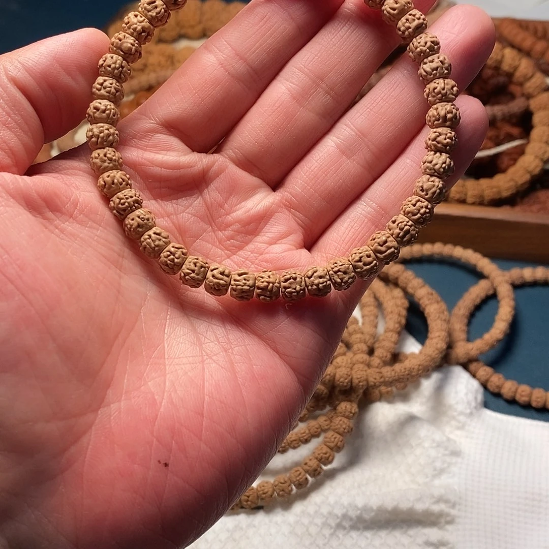 金刚菩提手串金蝉蛤蟆背超头单圈尺寸随机