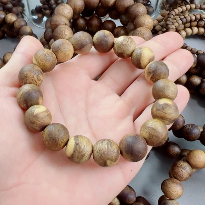 沉香碎屑沉香奇楠圆花珠1.2规格