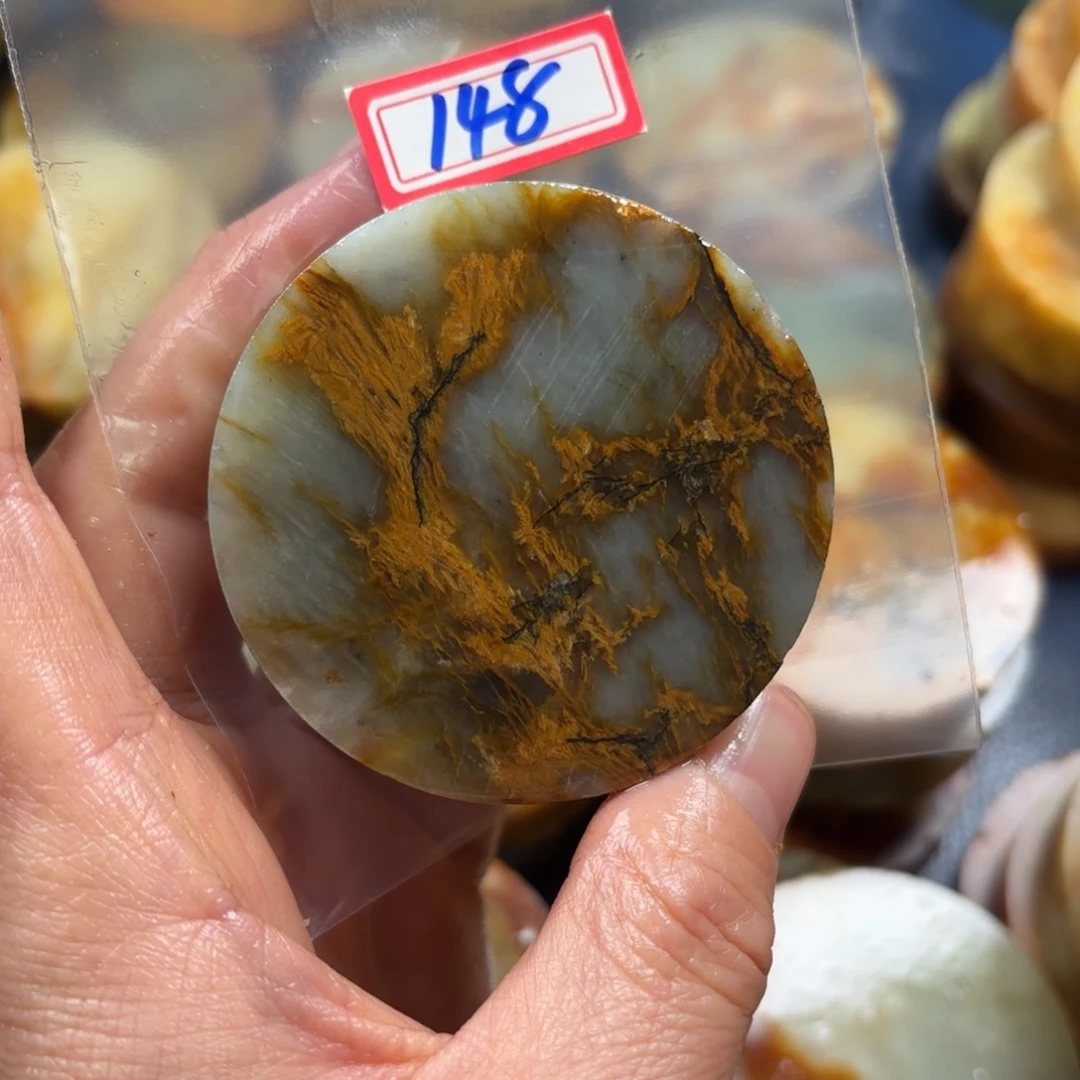 啊***哈蛇纹石玉未镶嵌珠宝半成品