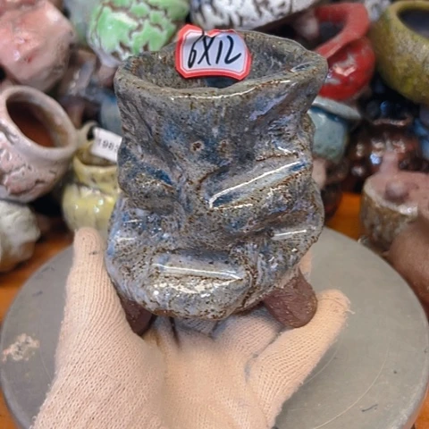 粗陶花盆手工花盆制作