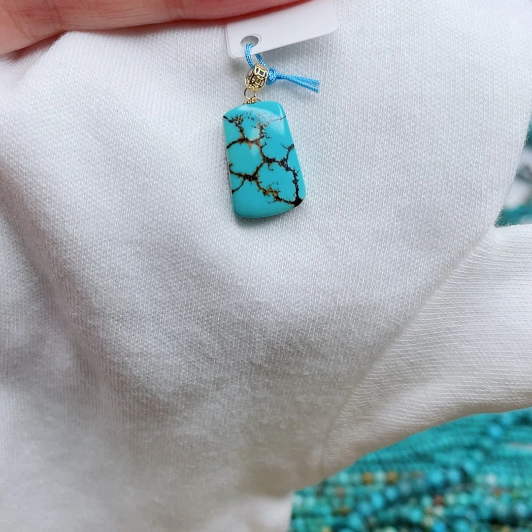 绿松石18K金镶嵌绿松石