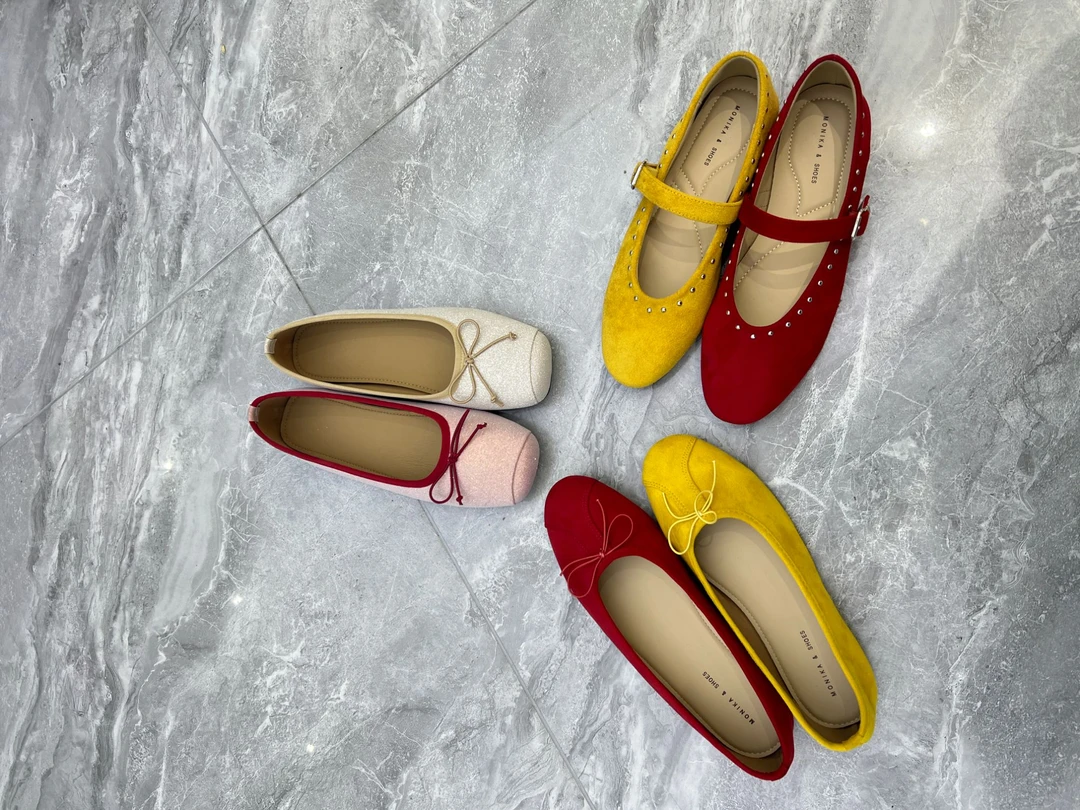 时尚百搭夏日平底鞋芭蕾舞单鞋浅口鞋韩版法式彩色