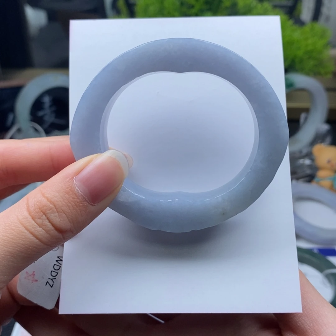 未镶嵌手镯定制翡翠蓝紫贵妃