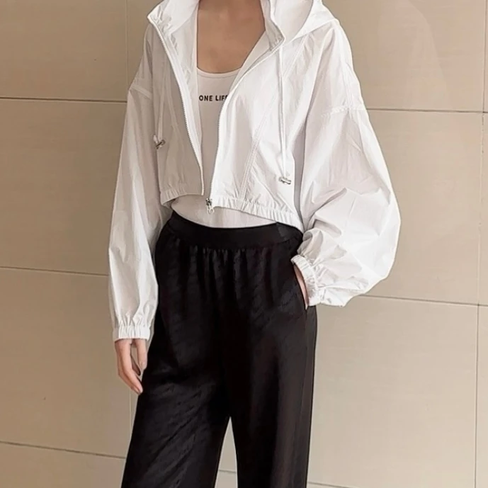 易缔媤/D13533休闲裤松紧腰洋气夏季宽松时尚百搭透气轻薄