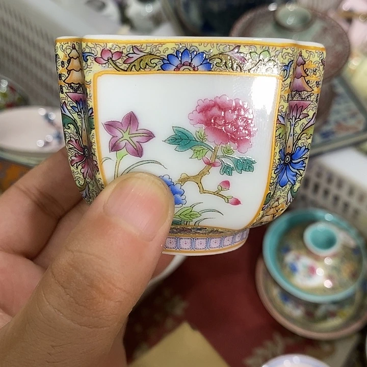 摆件景德镇陶瓷主人杯13455