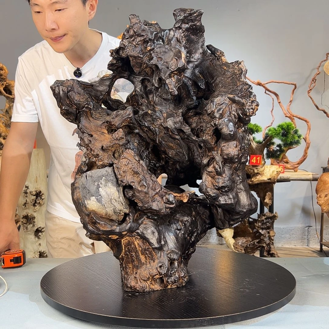过***客香榧木皖南根雕222自然一体