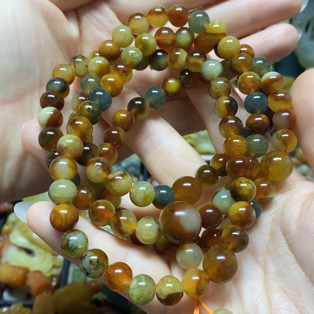 蛇纹石玉未镶嵌手链