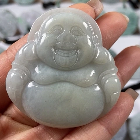 翡翠颈饰未镶嵌大佛福利翡翠