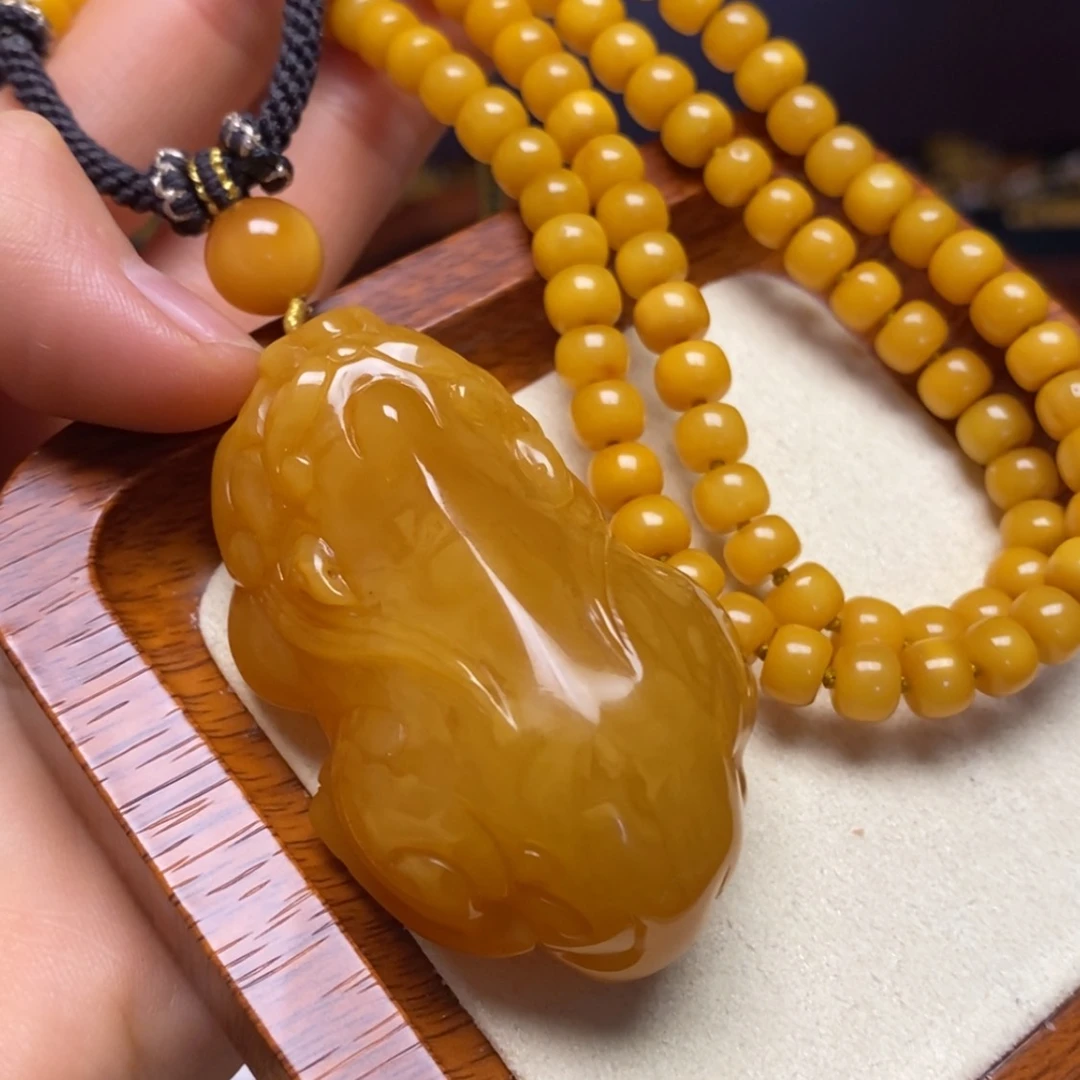 【闪购商品】蜜蜡颈饰未镶嵌项链