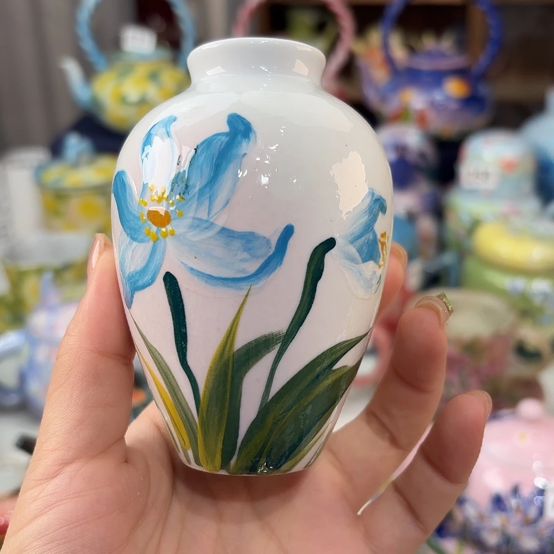 景德镇手绘高温釉下彩陶瓷茶具