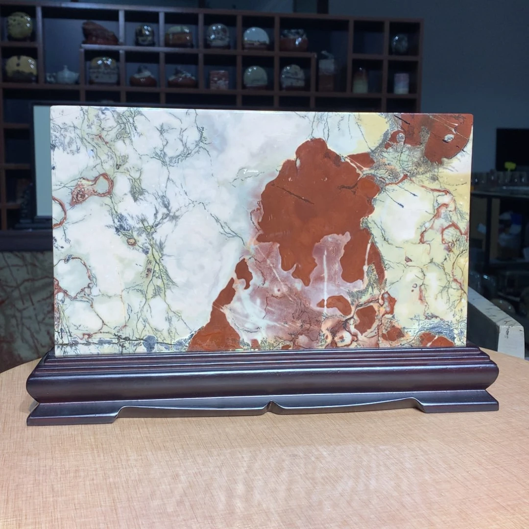 广西国画石摆件，收藏观赏