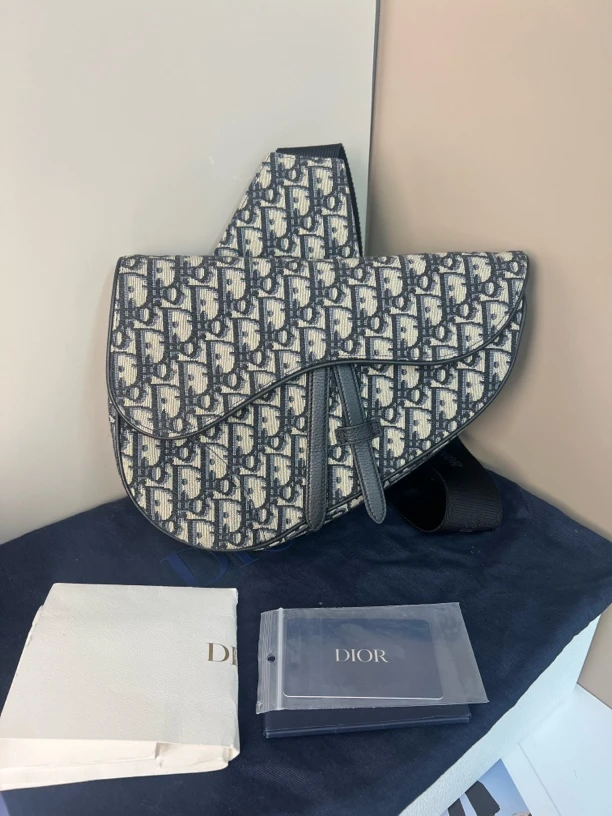 95新 DIOR/迪奥 迪奥老花马鞍包