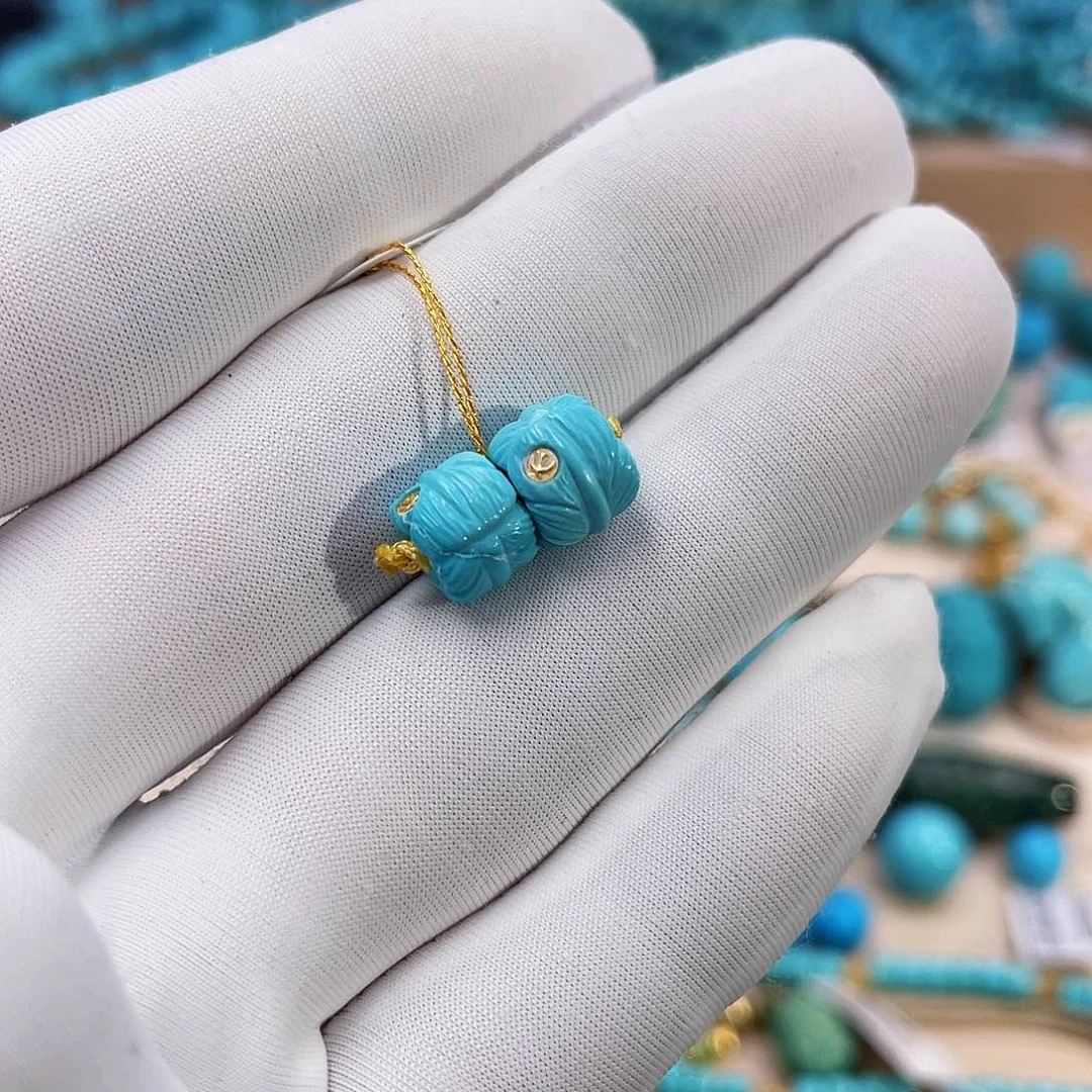 绿松石珠宝奇石未镶嵌