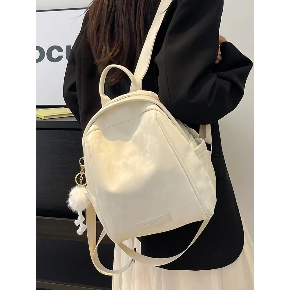 双肩包2025新款潮女通勤大容量旅游旅行背包女士大学生书包上班族