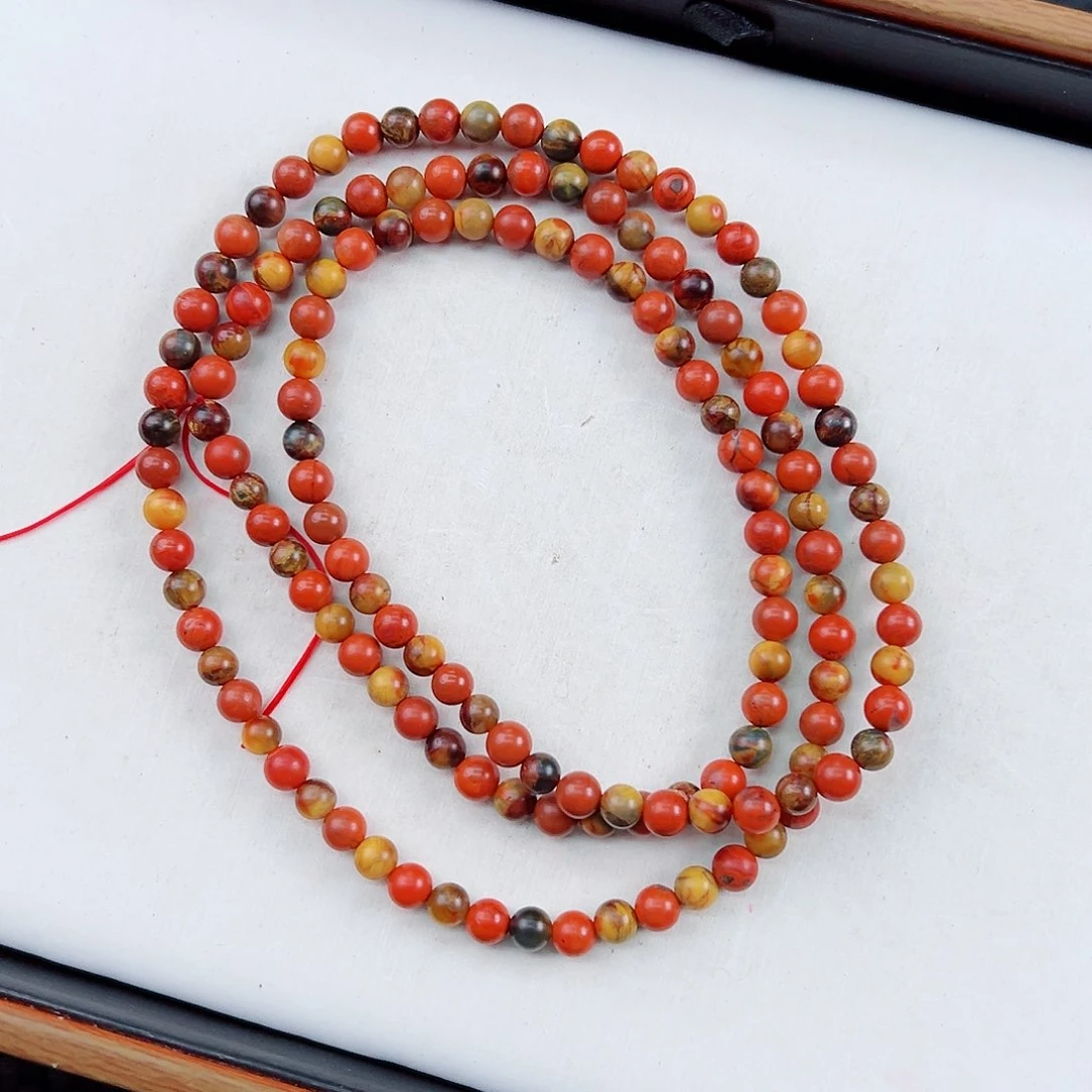 未镶嵌天然南红玛瑙巧家包浆南红长串卡5一条