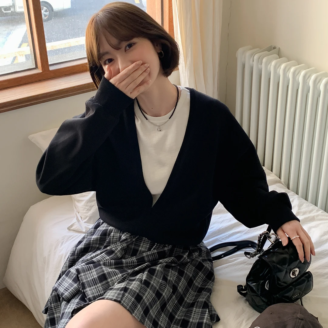 【新品】【V字密码】FS501S169深V领卫衣-zy