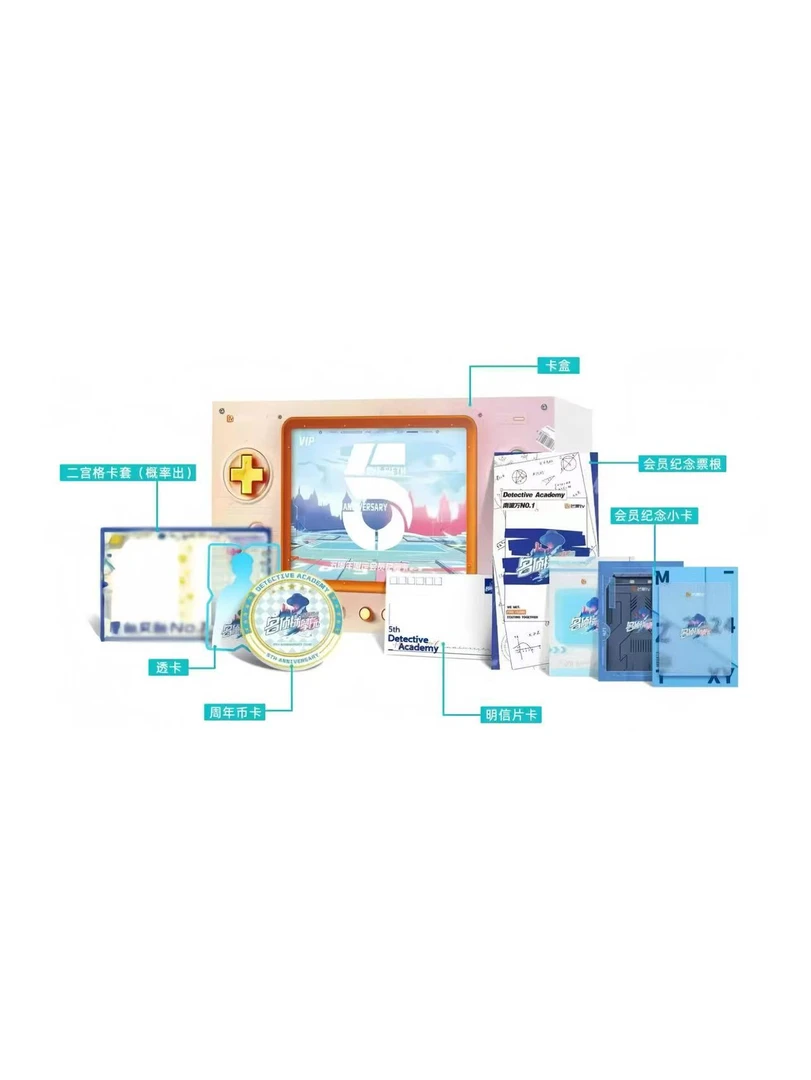 全星拆包【平拆票根圆盘】《名学5周年》限定会员纪念卡牌盲盒（代拆）