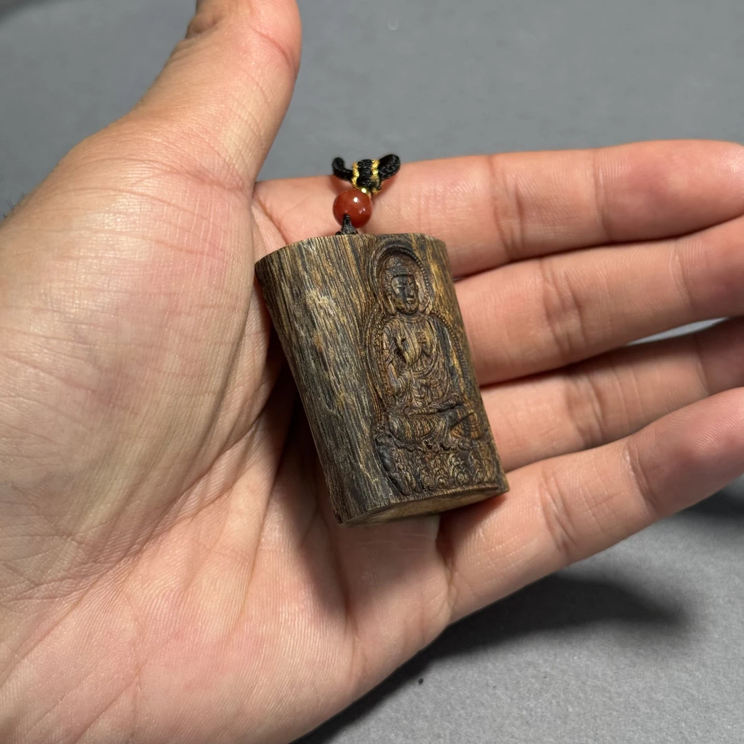 沉香阿弥陀佛  沉香雕刻牌子-cx523