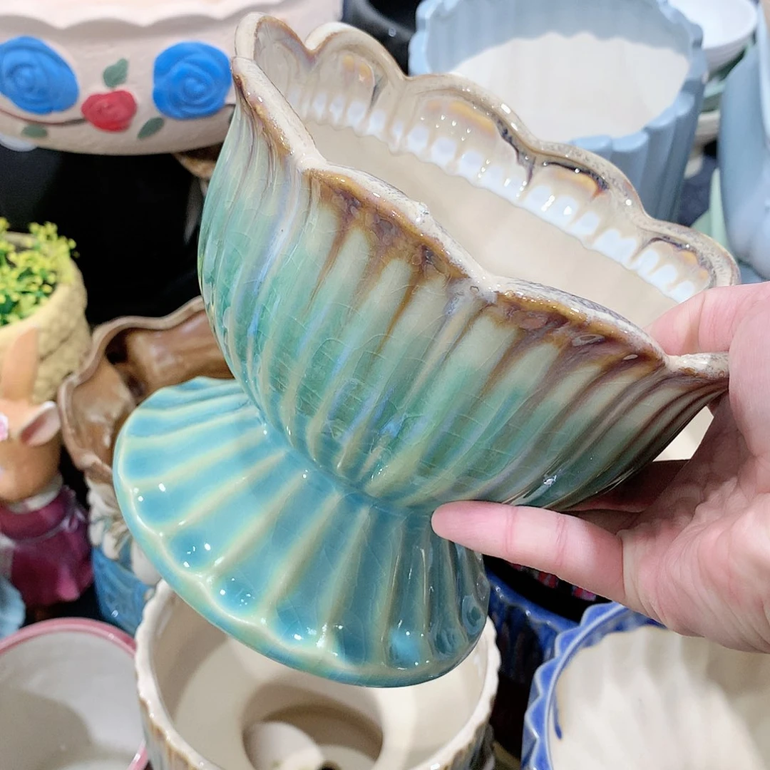 陶瓷陶瓷多肉花盆特价