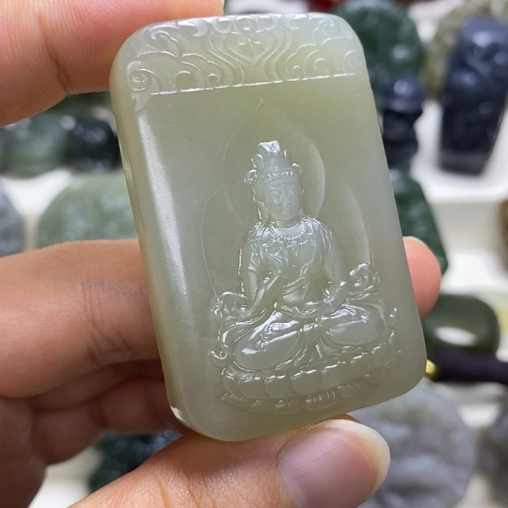 和田玉未镶嵌颈饰