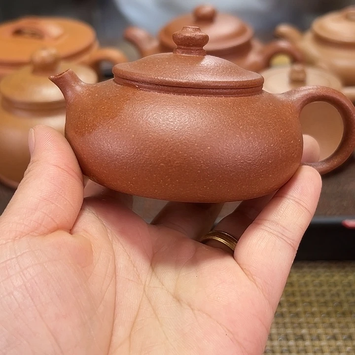 茶壶紫砂寒江120毫升红