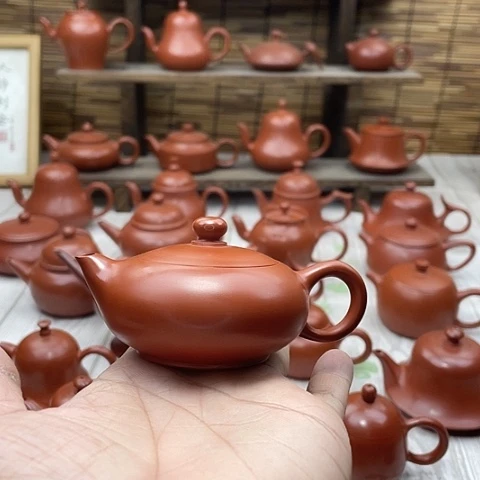 @*潮州朱泥手拉壶凤旅壶