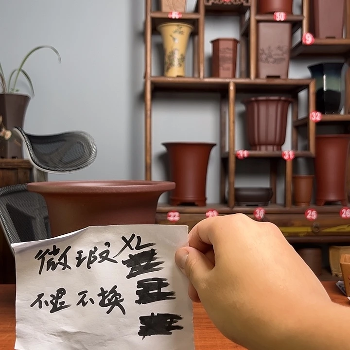 紫砂花盆竹***紫砂花盆