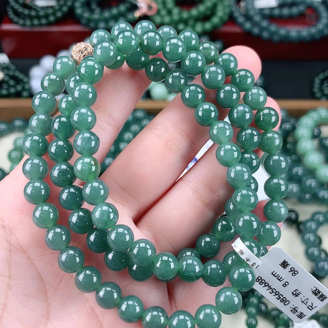 翡翠未镶嵌毛衣链
