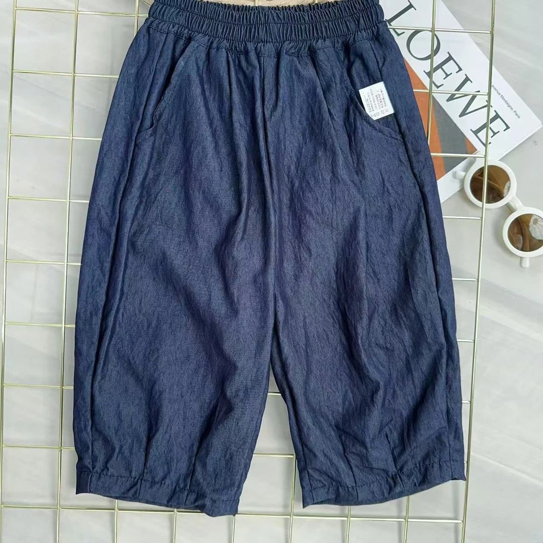 3【月落星河】Z120女童新款夏季七宝分裤休闲裤宝宝洋气裤子