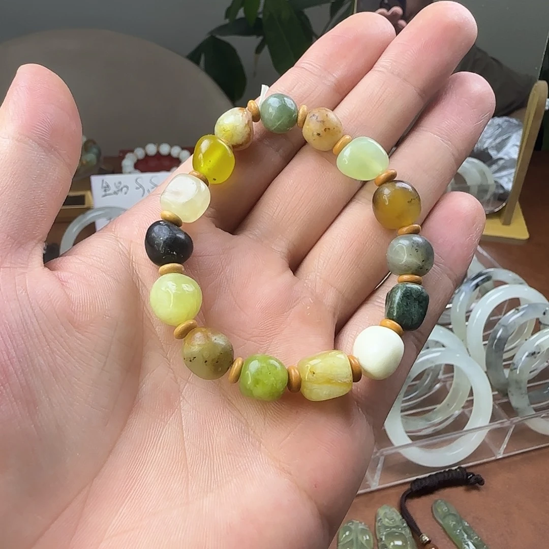 蛇纹石玉合金手镯