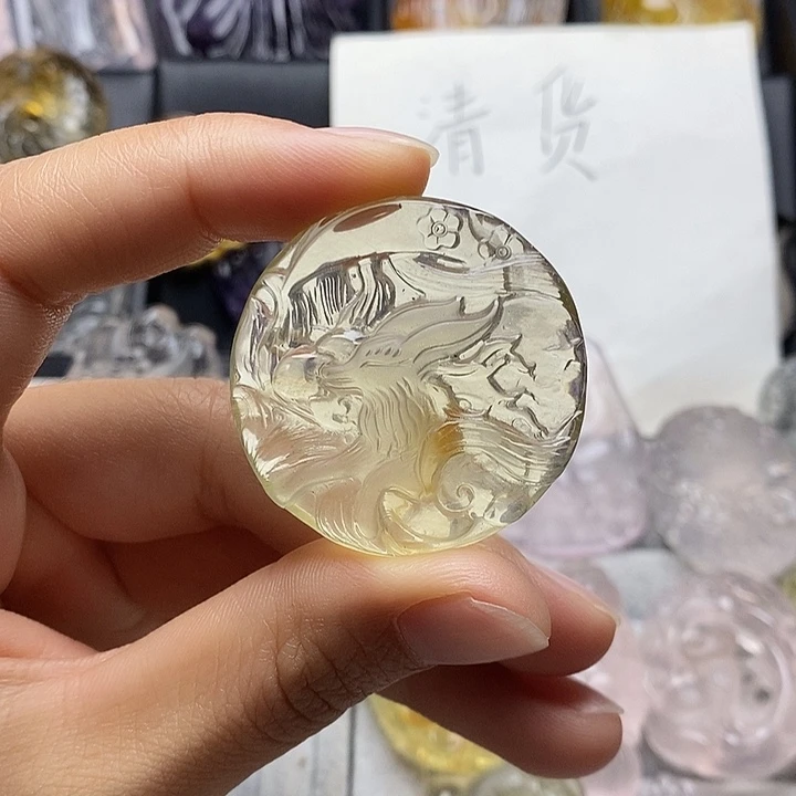 水晶未镶嵌颈饰水晶吊坠