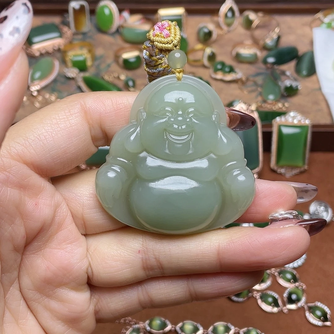 和田玉未镶嵌吊坠(不含链)吊坠