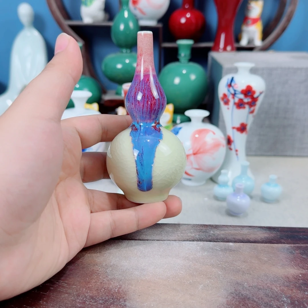 陶瓷手工小花器摆件