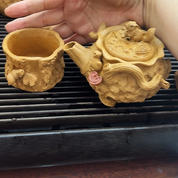 茶壶紫砂平**淡紫砂壶紫砂茶壶